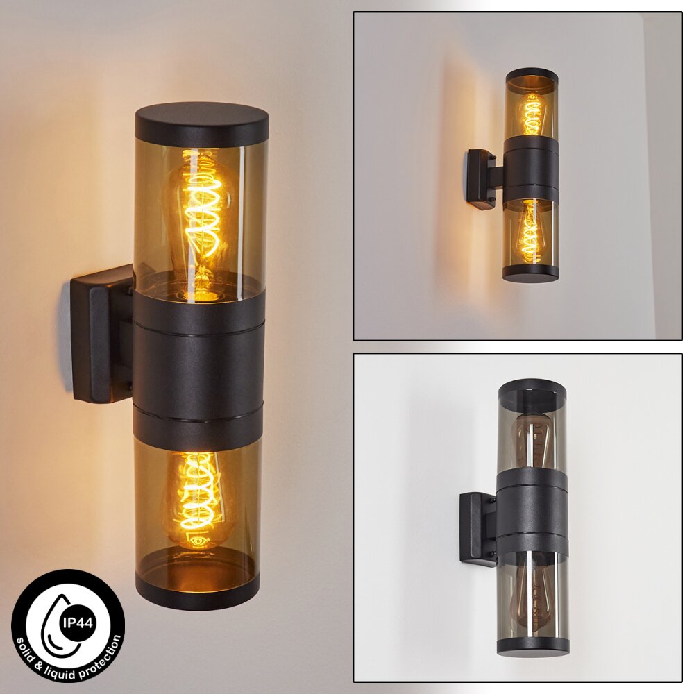 Tolsona Buiten muurverlichting Zwart, 2-lichts main product photo