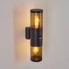 Tolsona Buiten muurverlichting Zwart, 2-lichts, Bewegingsmelder