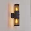 Tolsona Buiten muurverlichting Zwart, 2-lichts, Bewegingsmelder