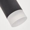 Pousseline Staande lamp LED Zwart, 5-lichts