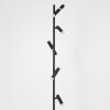 Pousseline Staande lamp LED Zwart, 5-lichts