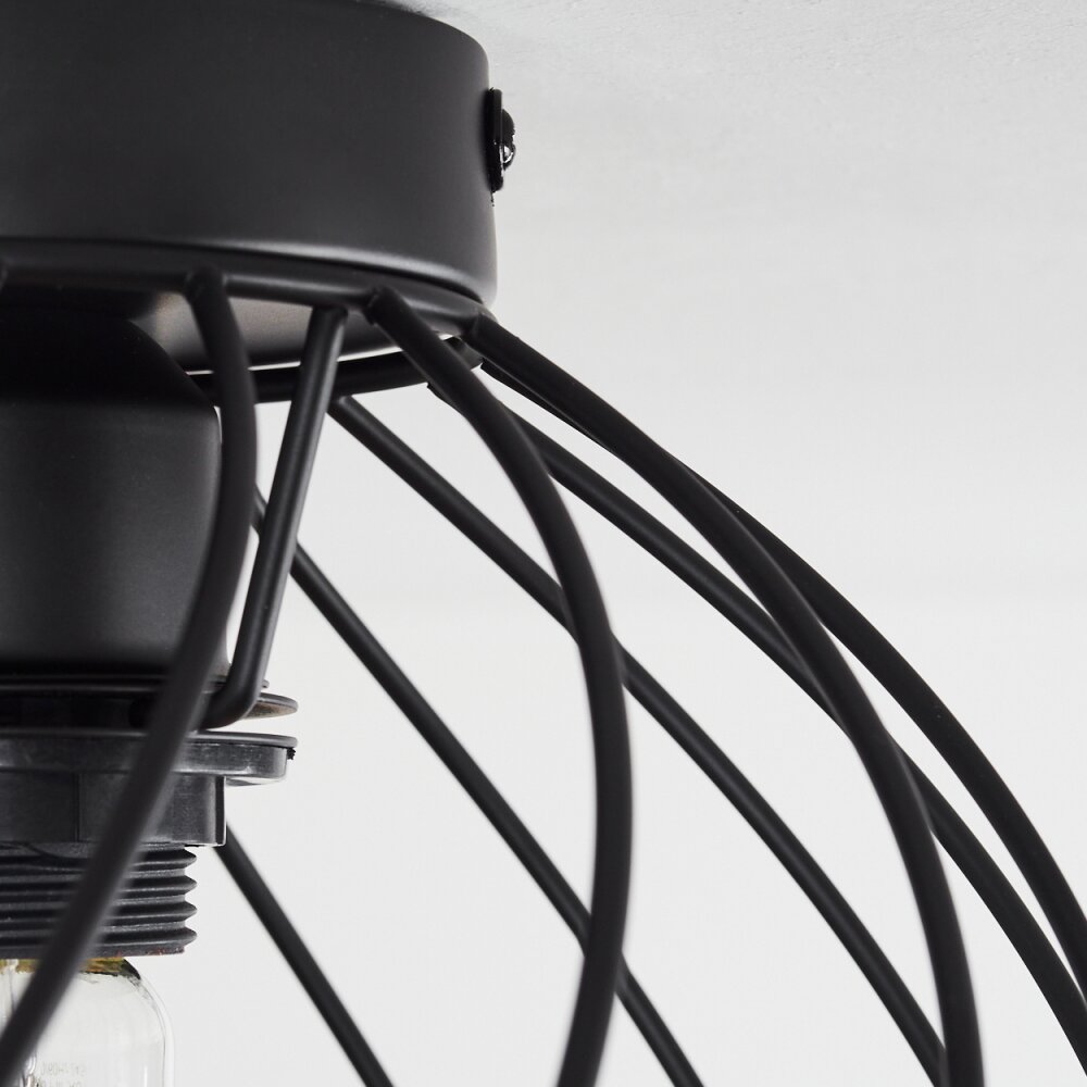Miton Plafondlamp Zwart, 1-licht