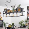 Victorine Hanglamp Chroom, Zwart, 5-lichts