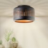 Brilliant Tyas Plafondlamp Zwart, 1-licht