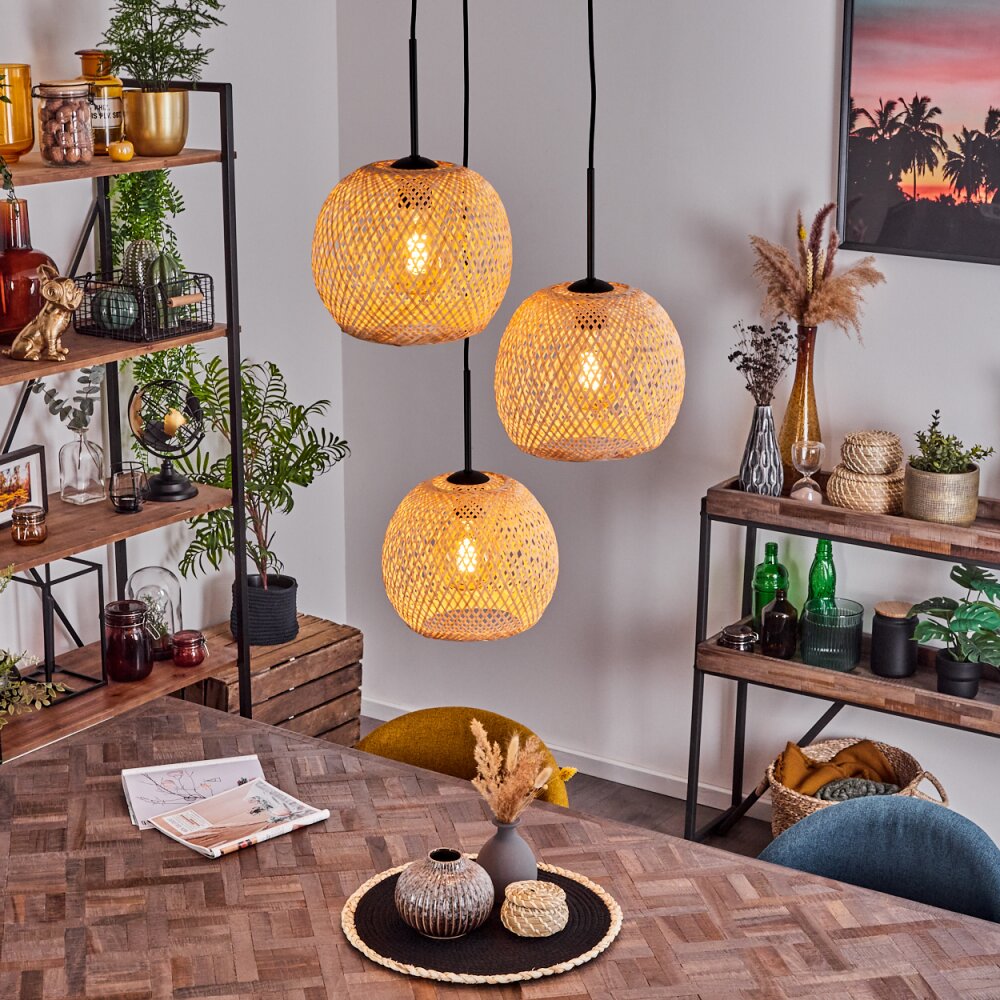 Bauro Hanger Natuurlijke kleuren, 3-lichts main product photo