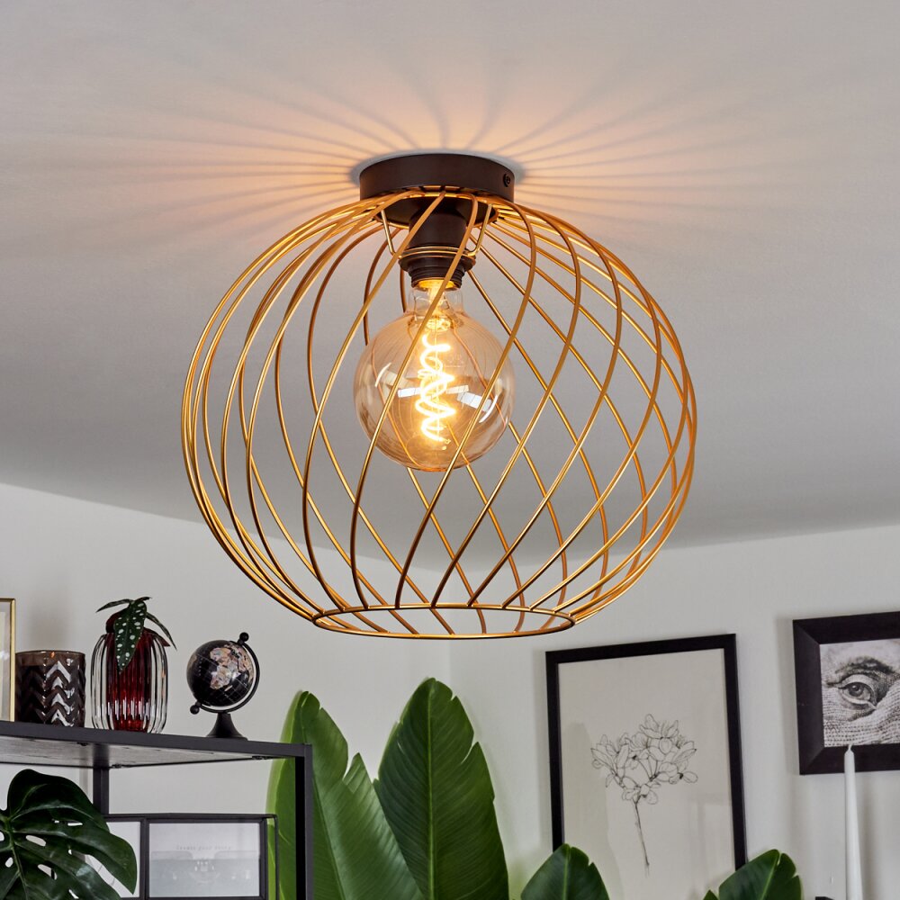 Miton Plafondlamp Messing, 1-licht