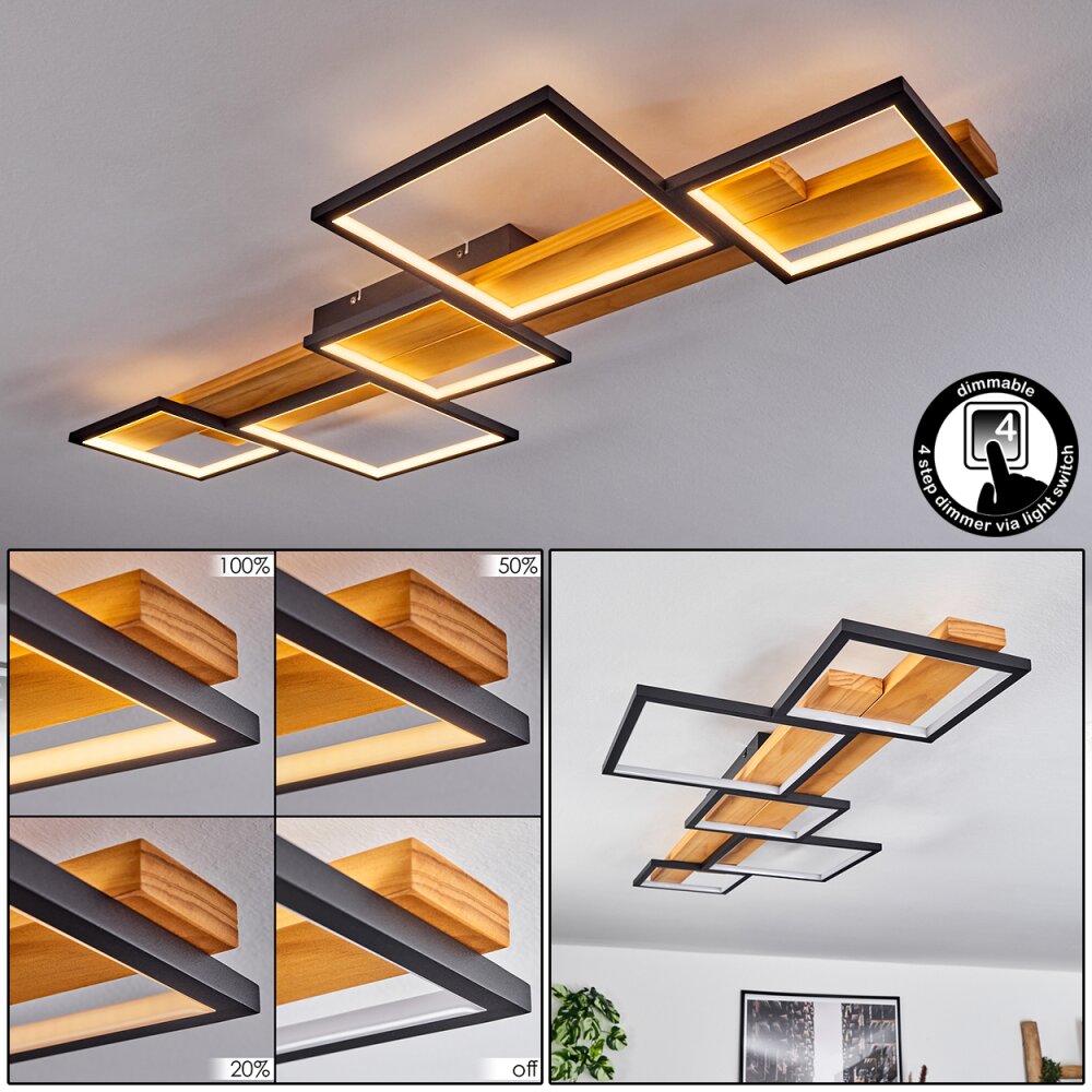 Pompu Plafondlamp LED Zwart, 1-licht main product photo