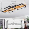 Pompu Plafondlamp LED Zwart, 1-licht