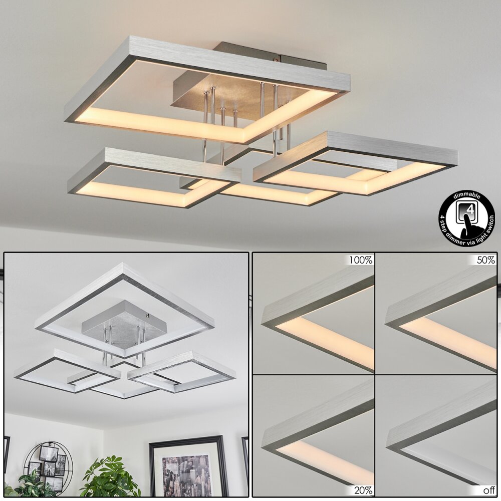 Bacolod Plafondlamp LED Aluminium, 1-licht main product photo