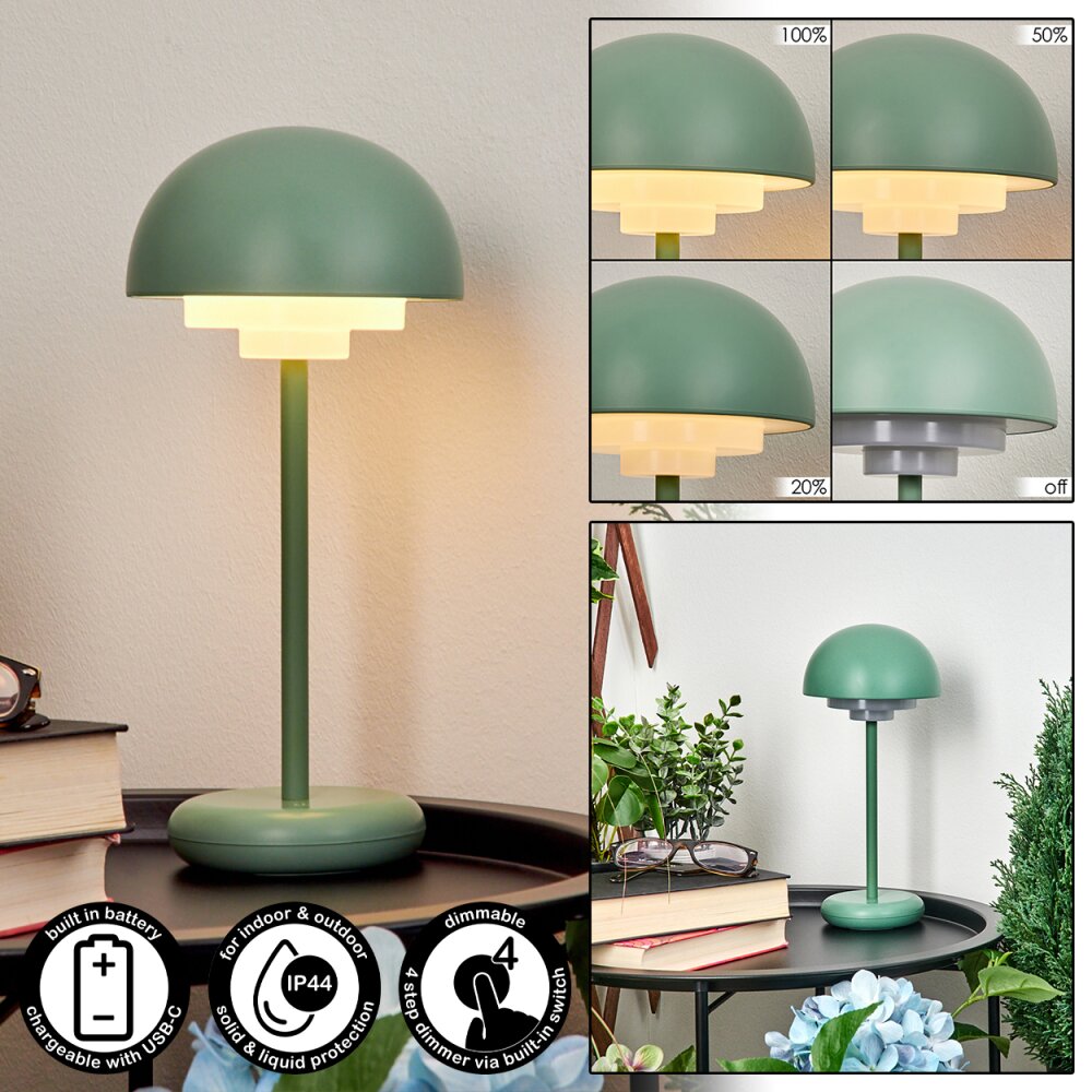 Bellange Tafellamp voor buiten LED Groen, 1-licht main product photo