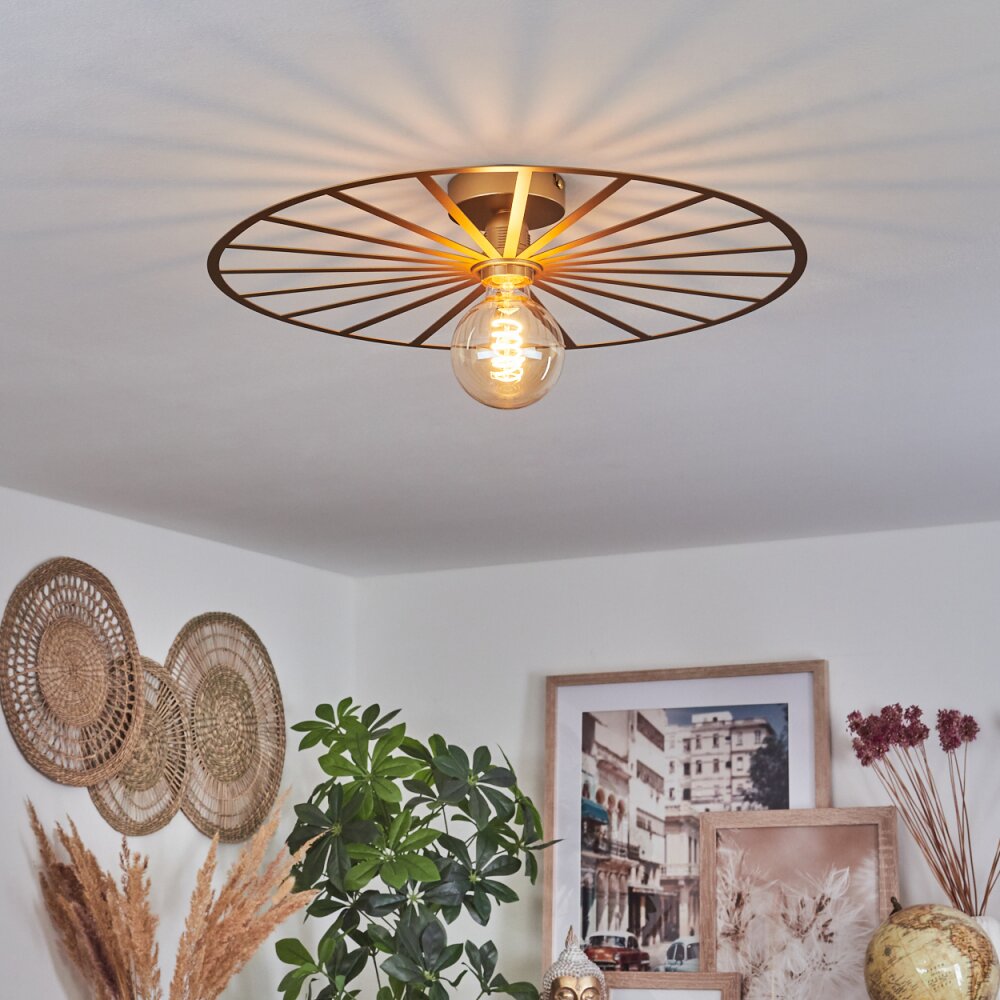Carqueja Plafondlamp Messing, 1-licht