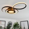 Olok Plafondlamp LED Zwart, 1-licht, Afstandsbediening