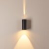 Komoren Buiten muurverlichting LED Zwart, 2-lichts
