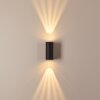 Komoren Buiten muurverlichting LED Zwart, 2-lichts