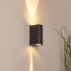 Komoren Buiten muurverlichting LED Zwart, 2-lichts