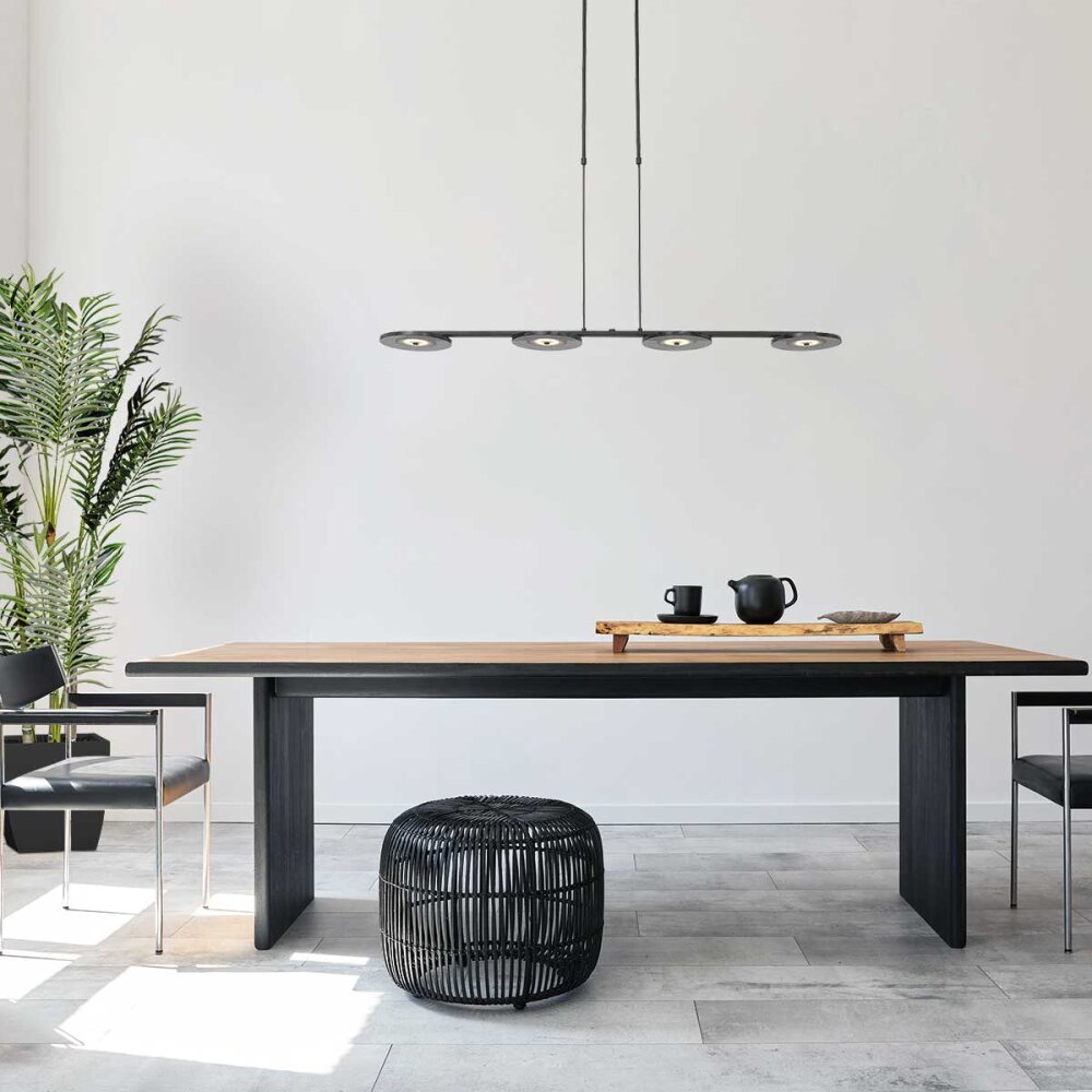 Steinhauer Turound Hanglamp LED Zwart, 4-lichts main product photo