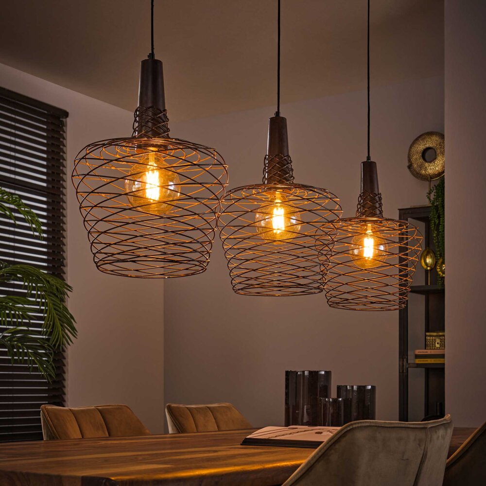 Accent Hanglamp Koperkleurig, 3-lichts main product photo