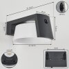 Lafite Solarlamp LED Antraciet, 1-licht, Bewegingsmelder