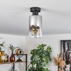 Hunouri Plafondlamp Zwart, 1-licht