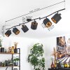 Alsen Plafondlamp Zwart, 6-lichts