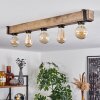 Montgomery Plafondlamp Natuurlijke kleuren, Zwart, 5-lichts