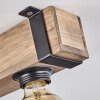 Montgomery Plafondlamp Natuurlijke kleuren, Zwart, 5-lichts
