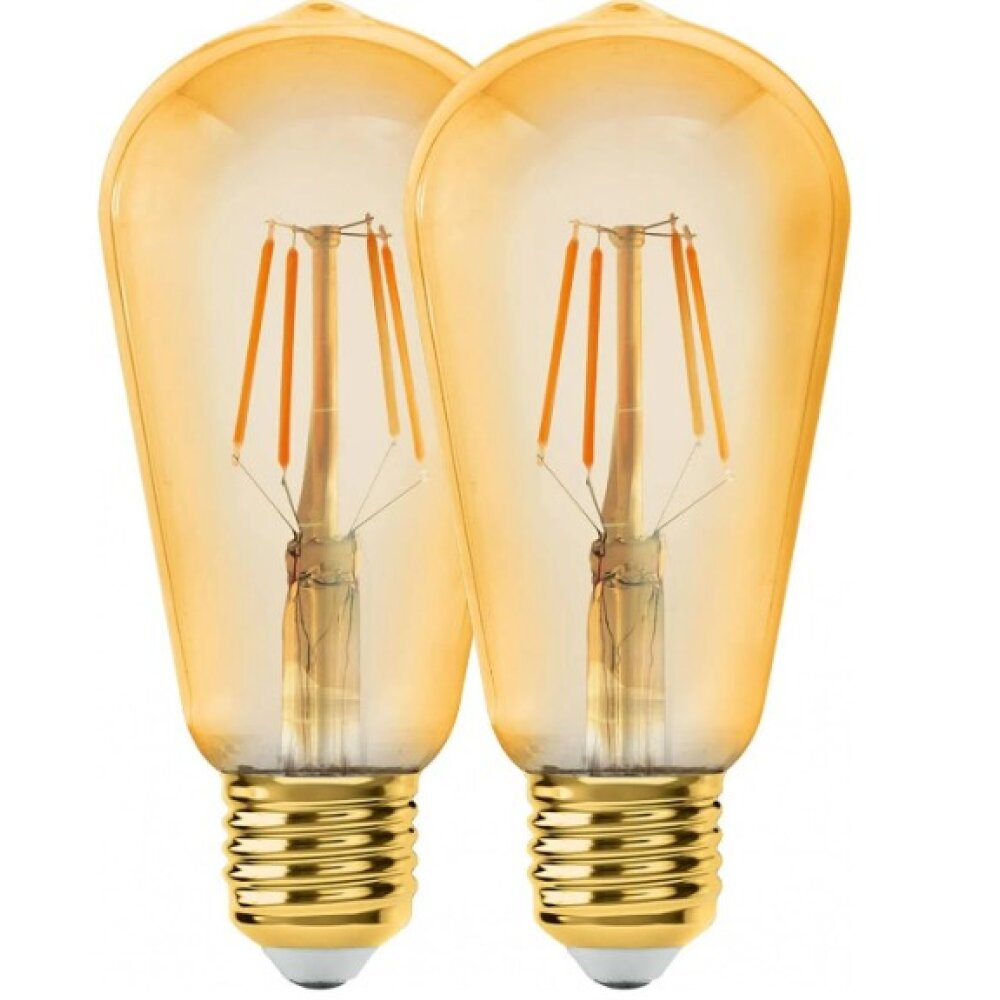 Eglo 2 x E27 6 watt 2200 Kelvin 650 lumen main product photo