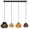 Globo HOUDINI Hanger Zwart, 4-lichts