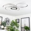 Olok Plafondlamp LED Zilver, Wit, 1-licht, Afstandsbediening