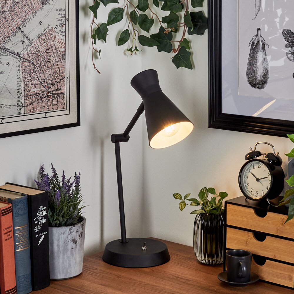 Vijes Tafellamp Zwart, 1-licht