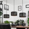 Fournie Hanger Zwart, 3-lichts