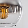 Koyoto Hanger Glas 15 cm Goud, Zwart, 1-licht