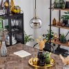 Koyoto Hanger Glas 15 cm Goud, Zwart, 1-licht