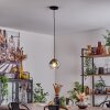Koyoto Hanger Glas 15 cm Goud, Zwart, 1-licht