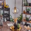 Koyoto Hanger Glas 20 cm Goud, Zwart, 1-licht