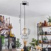 Koyoto Hanger Glas 20 cm Goud, Zwart, 1-licht