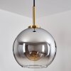 Koyoto Hanger Glas 20 cm Goud, Zwart, 1-licht