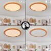 Siguna Plafondpaneel LED houtlook, 1-licht