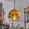 Koyoto Hanger Glas 25 cm Oud messing, 1-licht