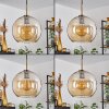 Koyoto Hanger Glas 25 cm Oud messing, 1-licht