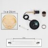 Koyoto Hanger Glas 25 cm Oud messing, 1-licht