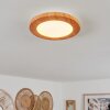 Siguna Plafondpaneel LED houtlook, 1-licht