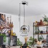 Koyoto Hanger Glas 25 cm Goud, Zwart, 1-licht