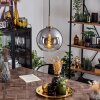 Koyoto Hanger Glas 25 cm Goud, Zwart, 1-licht