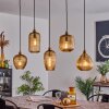 Iraola Hanger Goud, Zwart, 5-lichts
