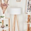 Saladillo Staande lamp Hout licht, Wit, 1-licht