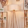 Saladillo Staande lamp Hout licht, Wit, 1-licht