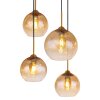 Globo JAMESSA Hanger Messing, 8-lichts