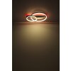 Globo AUGUSTO Plafondlamp LED Goud, Zwart, 2-lichts, Afstandsbediening, Kleurwisselaar