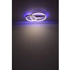 Globo AUGUSTO Plafondlamp LED Goud, Zwart, 2-lichts, Afstandsbediening, Kleurwisselaar